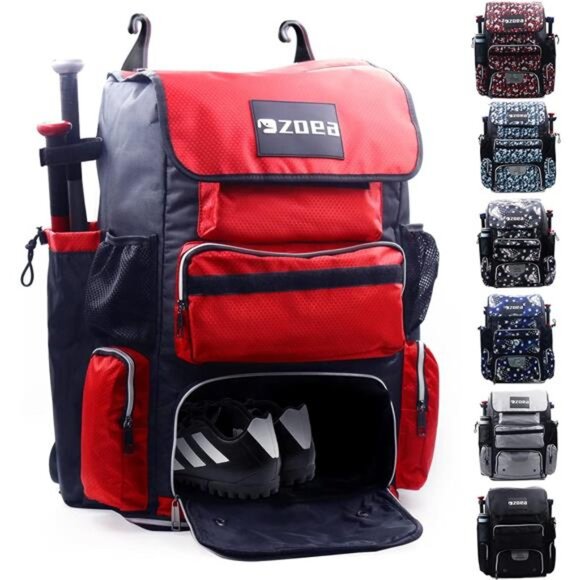 Super Large Expandable Bat Pack, Baseball Bat Bag Backpack, T-Ball & Softball